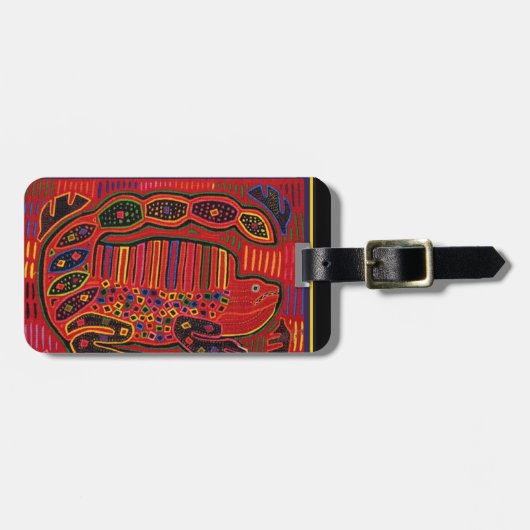 クナインディアンイグアナモラ ラゲッジタグ (正面横)