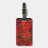 クナインディアンイグアナモラ ラゲッジタグ (正面縦)