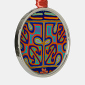 クナインディアンオルゴール – San Blas Mola メタルオーナメント (右)