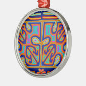 クナインディアンオルゴール – San Blas Mola メタルオーナメント (左)