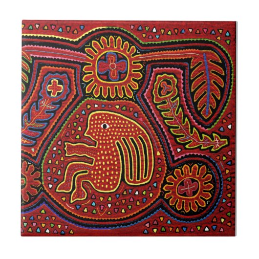 クナインディアンガールon a bicycle タイル (正面)