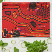 クナインディアンギター キッチンタオル (折り畳み)