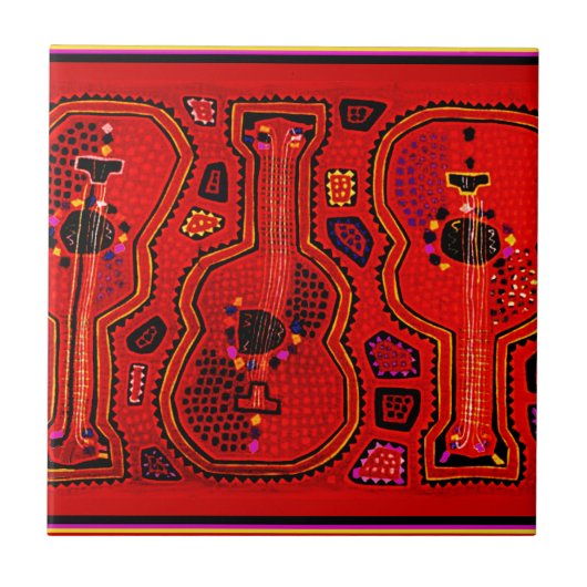 クナインディアンギター タイル (正面)