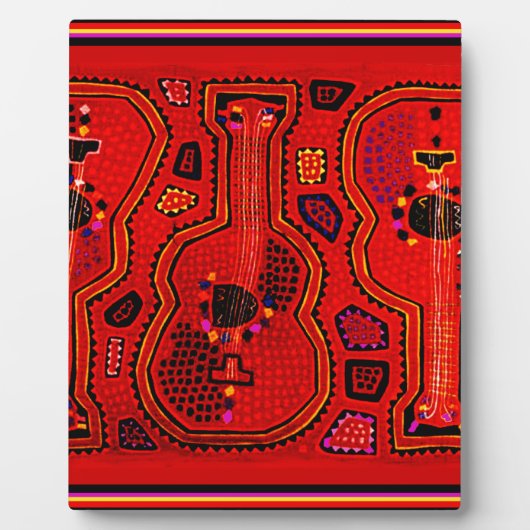 クナインディアンギター フォトプラーク (正面)