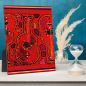 クナインディアンギター フォトプラーク (側面)