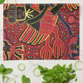 クナインディアンストークブリージングベビーデザイン キッチンタオル (折り畳み)