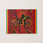 クナインディアンストークブリージングベビーデザイン ジグソーパズル (横)