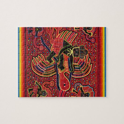 クナインディアンストークブリージングベビーデザイン ジグソーパズル (横)