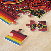 クナインディアンストークブリージングベビーデザイン ジグソーパズル (側面)