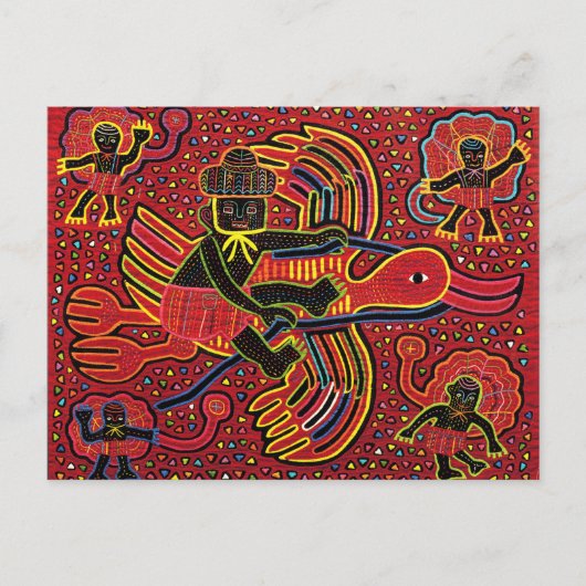 クナインディアンストークブリージングベビーデザイン ポストカード (正面)