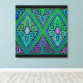 クナインディアンダイヤモンドモラ キャンバスプリント (インサイチュ (ウッドフロア))