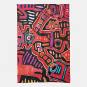 クナインディアントライバルシャーマンとファン キッチンタオル (縦)