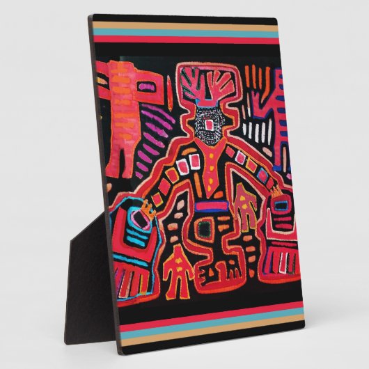 クナインディアントライバルシャーマンとファン フォトプラーク (側面)