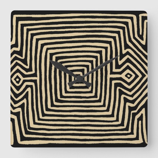 クナインディアントルトゥガモラウォールクロック スクエア壁時計 (正面)