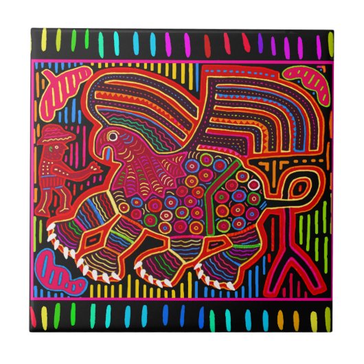 クナインディアンフレンドリードラゴンモラ タイル (正面)