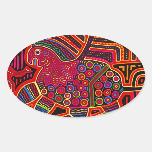 クナインディアンフレンドリードラゴンモラ 楕円形シール (正面)