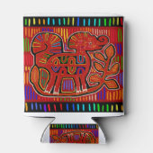 クナインディアンベビーエレファントモラフォークアート 缶クーラー (裏面)