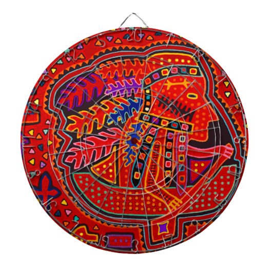 クナインディアンマンインカヌー ダーツボード (正面)