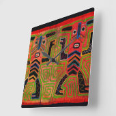 クナインディアンモラインスパイアデザインウォールクロック スクエア壁時計 (傾斜)