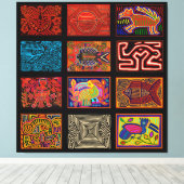 クナインディアンモラコラージュ キャンバスプリント (インサイチュ (ウッドフロア))