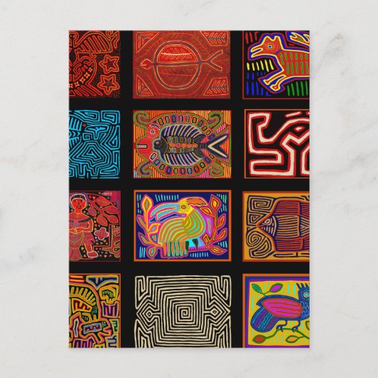 クナインディアンモラコラージュ ポストカード (正面)