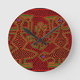 クナインディアンモラスピリッツ ラウンド壁時計