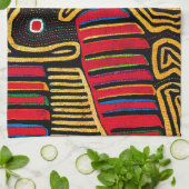 クナインディアンモラダックデザイン キッチンタオル (折り畳み)