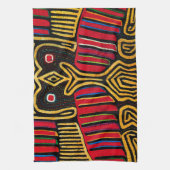 クナインディアンモラダックデザイン キッチンタオル (縦)