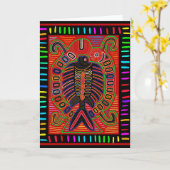 クナインディアンモラ飛んでいるフィッシュ カード (黄色い花)