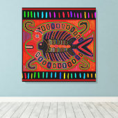 クナインディアンモラ飛んでいるフィッシュ キャンバスプリント (インサイチュ (ウッドフロア))