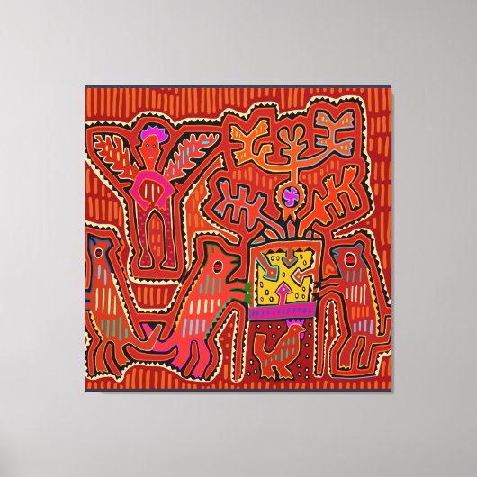 クナシャマンのペヨーテの儀式 – SCOTUS権利を切断 キャンバスプリント (正面)