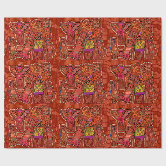 クナシャマンのペヨーテの儀式 – SCOTUS権利を切断 ラッピングペーパー (フラット)