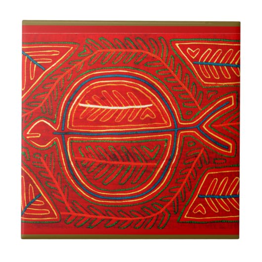 クナモラスティングレイ タイル (正面)