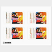 クナードクイーンズパーティーアド 長方形シール (シート)