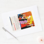 クナードクイーンズパーティーアド 長方形シール (封筒)