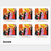 クナード・クイーンパーティー広告 スクエアシール (シート)