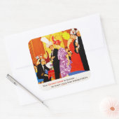 クナード・クイーンパーティー広告 スクエアシール (封筒)