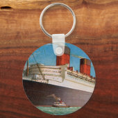 クナード・ホワイト・スター・ラインのクイーンメアリー キーホルダー (正面)