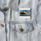 クナード・ホワイト・スター・ラインのクイーンメアリー 缶バッジ (インサイチュ)