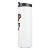 クニとスプーンの障害の漫画のかわいい タンブラー (回転右)