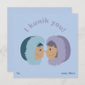 クニク!マルバ教室バレンタインデー シーズンカード (正面/裏面)