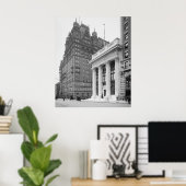 クニッカボッカートラスト建物&ウォルドフアストリア ポスター (ホームオフィス)