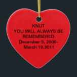 クヌート セラミックオーナメント<br><div class="desc">安らかに眠る</div>