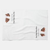 クネクパーソナライズされたネ豚 キッチンタオル (横)
