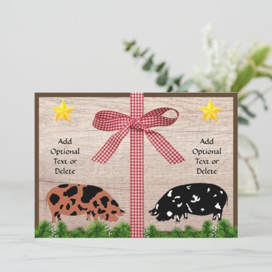 クネク素朴ネのクリスマス挨拶 シーズンカード (スタンド正面)