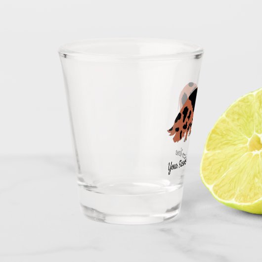 クネパーソナライズされたクネピグファーム ショットグラス (左)