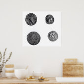 クノベリヌス硬貨、シンベリン硬貨 ポスター (キッチン)