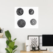 クノベリヌス硬貨、シンベリン硬貨 ポスター (ホームオフィス)