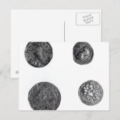 クノベリヌス硬貨、シンベリン硬貨 ポストカード (正面/裏面)
