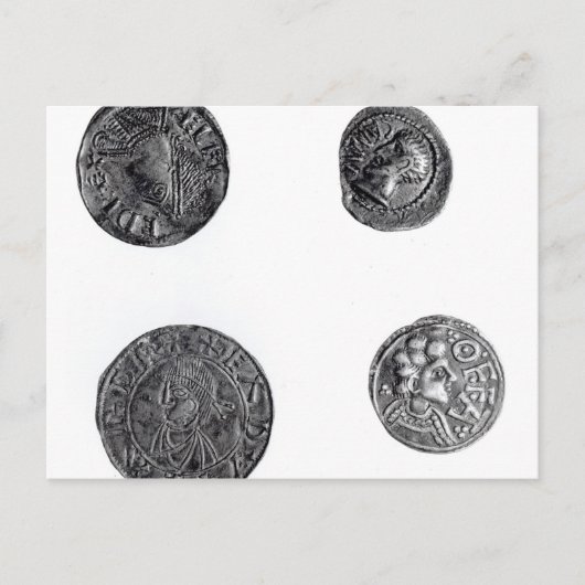 クノベリヌス硬貨、シンベリン硬貨 ポストカード (正面)